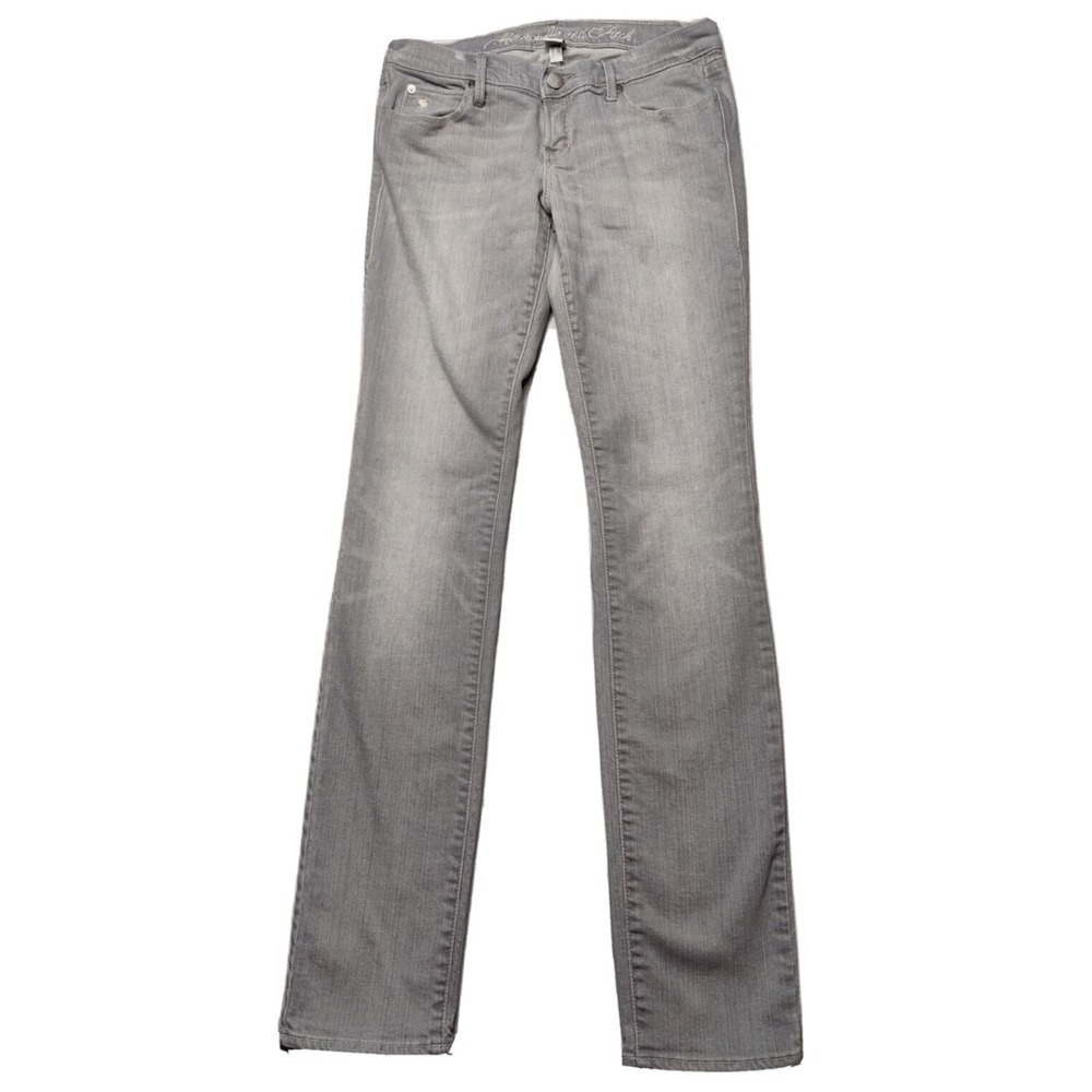 ABERCROMBIE & FITCH Women Size 2 Grey Dayz‎ Stretch Denim Jeans